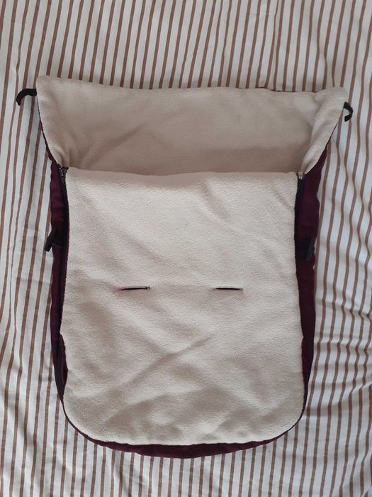 Bordowy śpiworek do wózka śpiwór dziecięcy