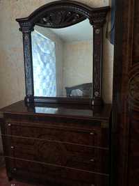 Спальний комплект «Рома» (ліжко ,2 тумбочки,комод,дзеркало,шафа)