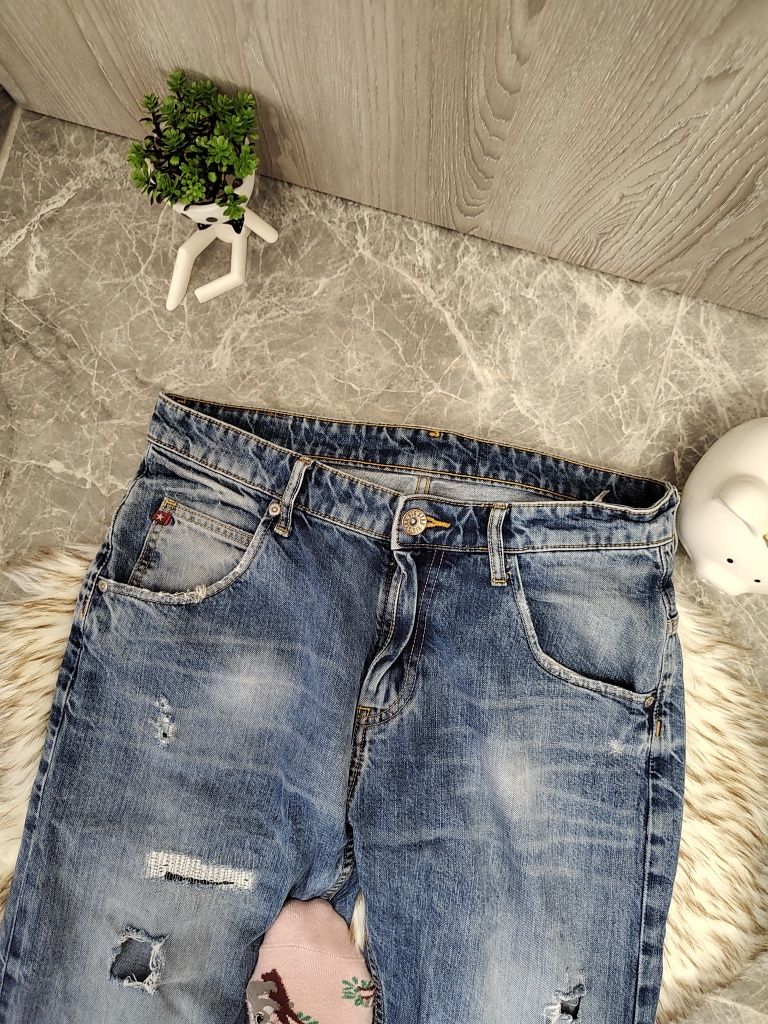 Spodnie jeansowe powydzierane męskie Big star 33/36