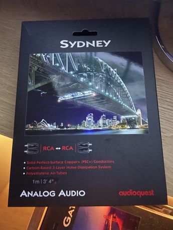 Audioquest Sydney 2xrca nowy,oryginał, rachunek, gwarancja