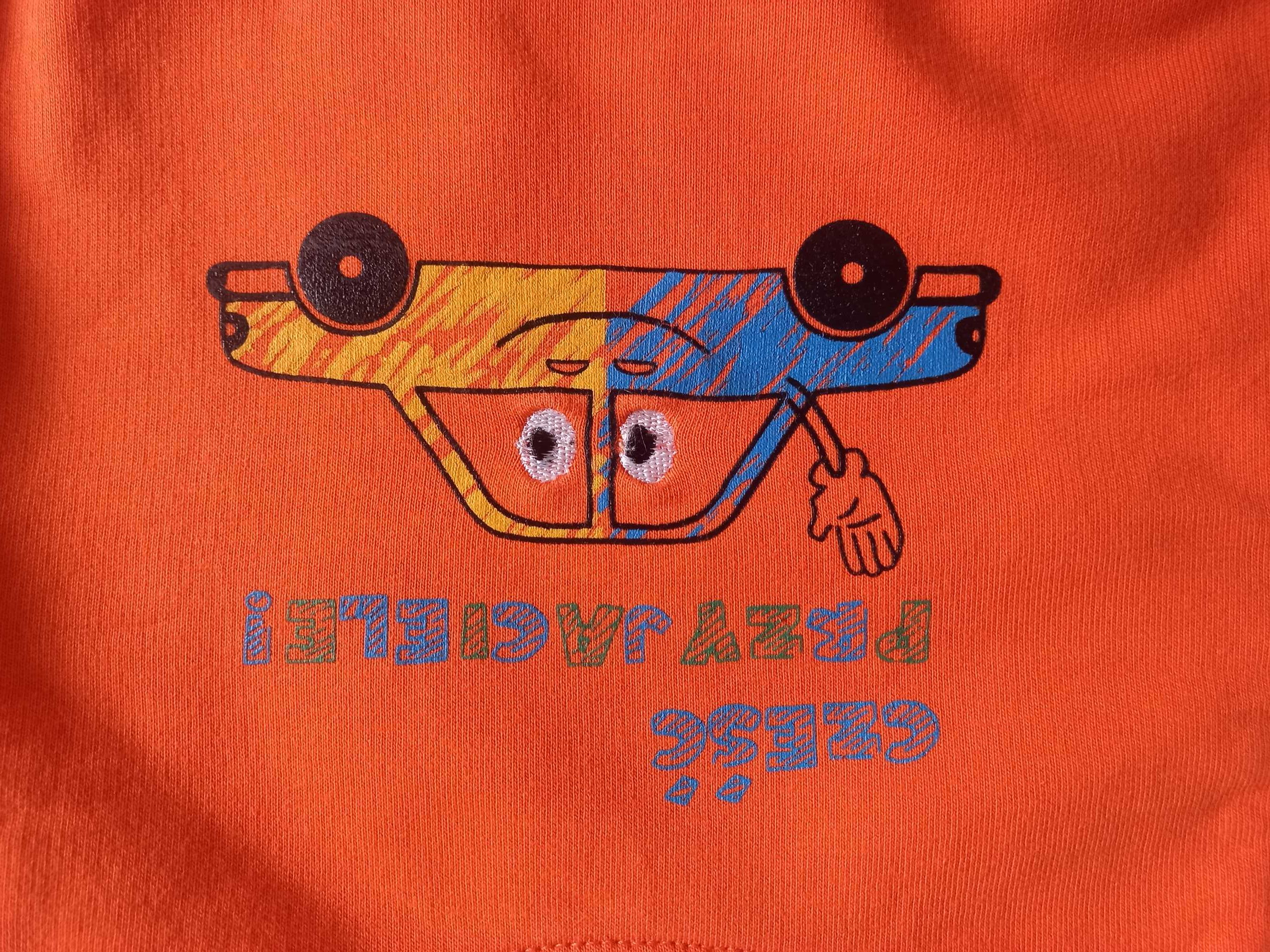 Pomarańczowa bluza dla chłopca 5.10.15 rozmiar 62