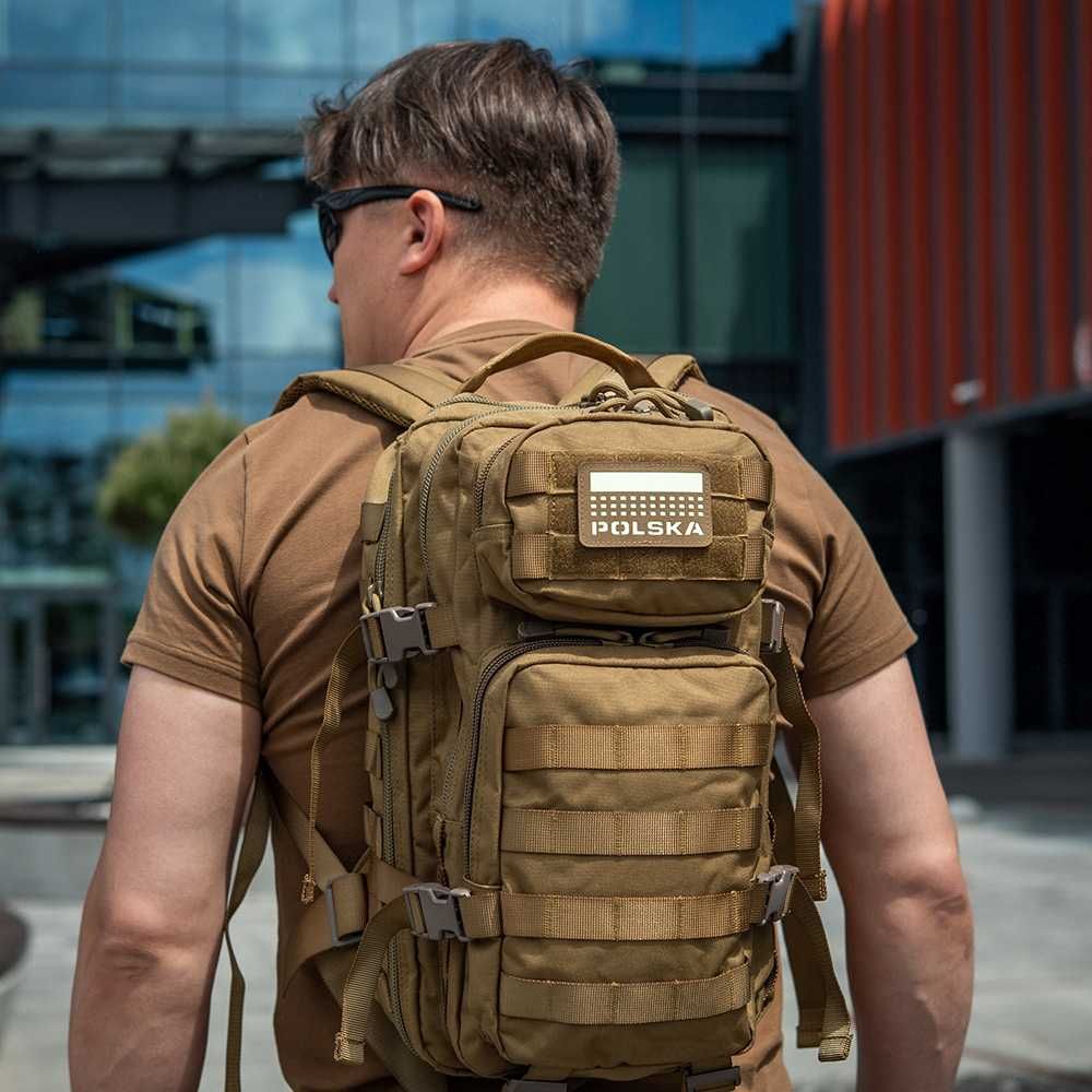 M-Tac Naszywka na rzep Flaga Polska Laser Cut Coyote Luminate