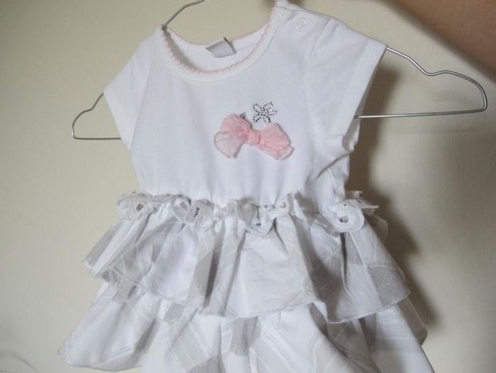 Детское белое летнее нарядное платье ( 1--3 год )