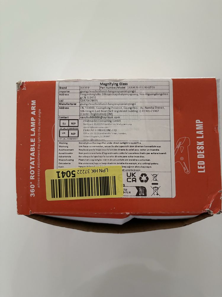 Lupa com lampada led