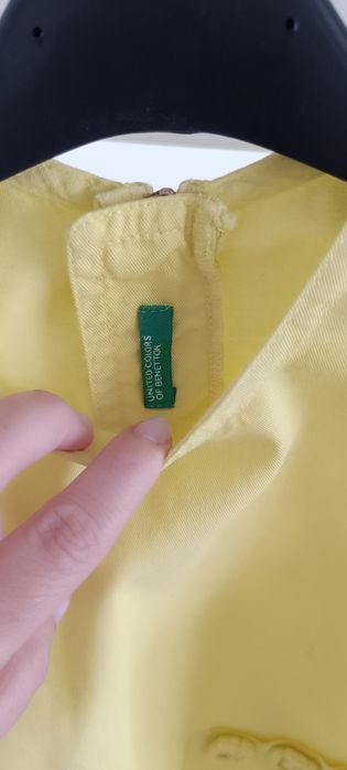 Vestido criança verde Lima marca Benetton