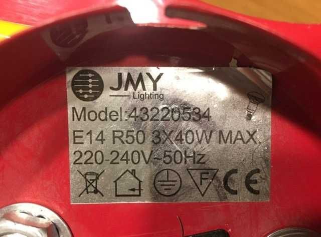 Lampa wisząca dziecięca gitara nutki jak nowa, Warszawa