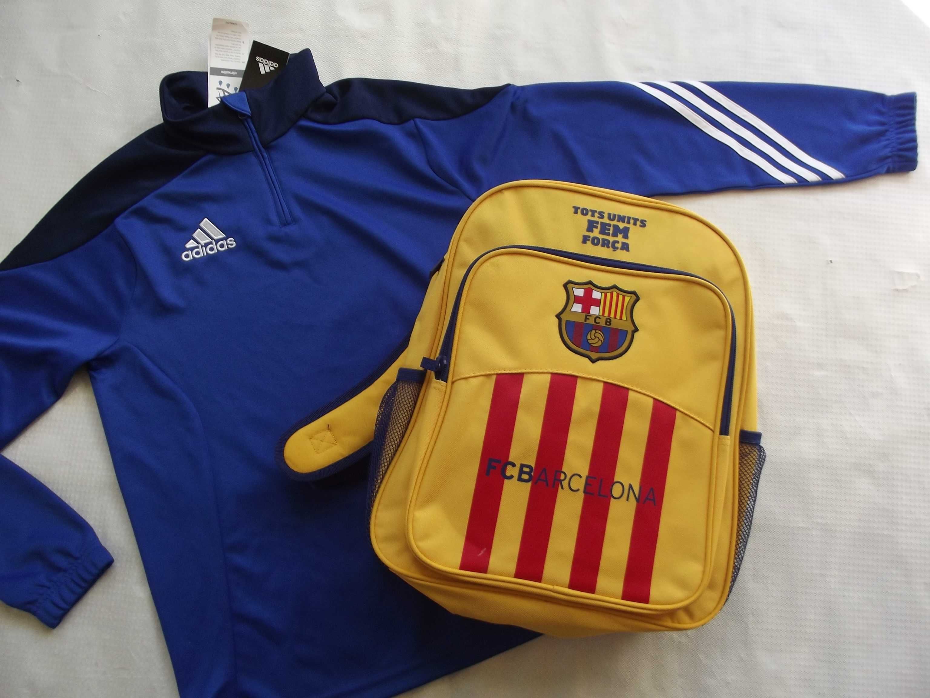 Bluza adidas dla chłopca 158cm FC Barcelona plecak zegar + bokserki 2x