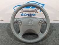 VOLANTE GUIADOR COMPLETO MERCEDES BENZ CLASS C W203 A2034600903 2034600903 PELE AIRBAG COMANDOS MULTIFUNÇÕES CONTROLO