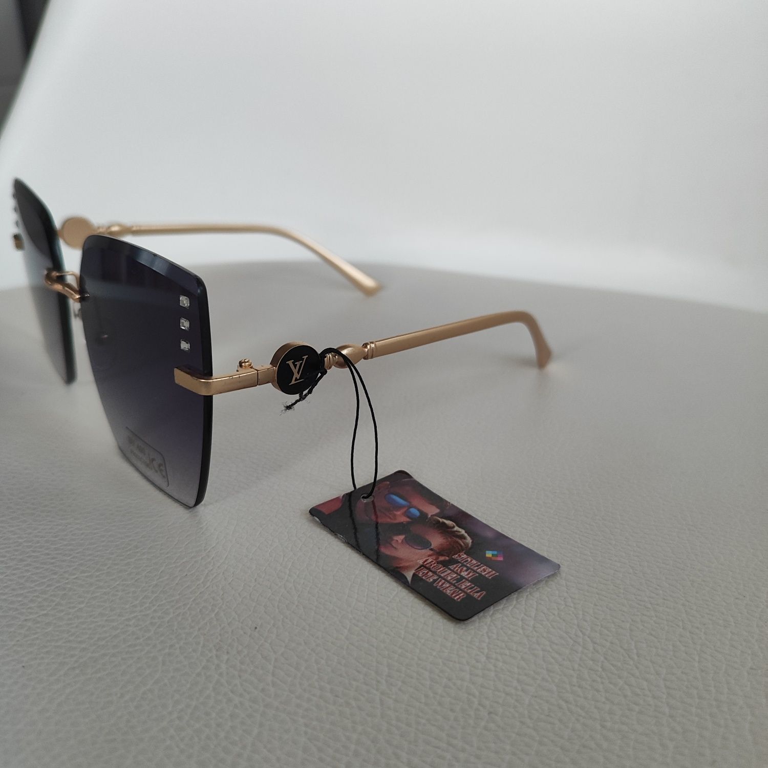 Okulary Lv Louis Vuitton damskie fiolet unikatowe okularki UV400 ochro