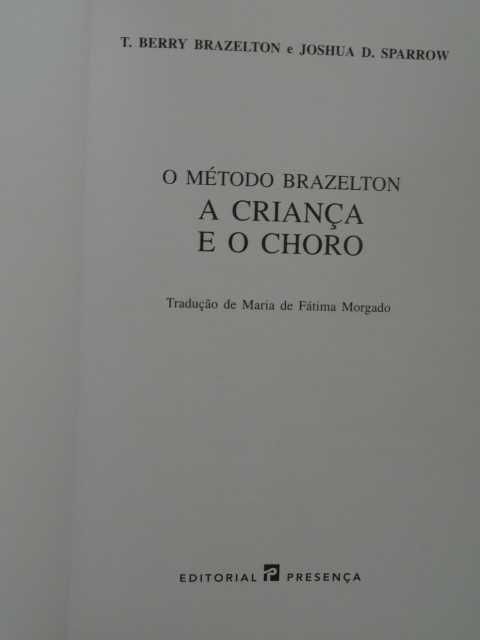 A Criança e o Choro de T. Berry Brazelton - 1ª Edição