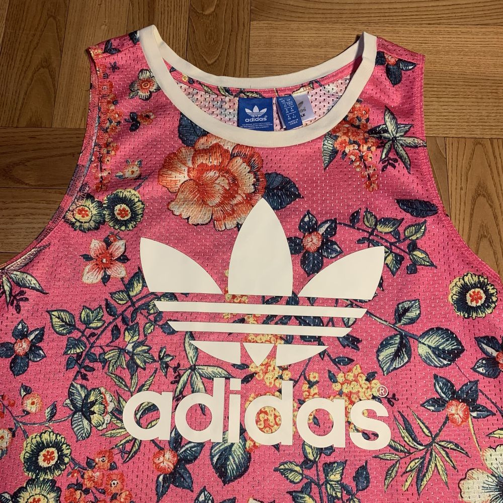 Nietypowy, rzadki unisex tank top Adidas – męski S / damski L