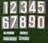 Letterings nameset nome e Número benfica Porto Sporting