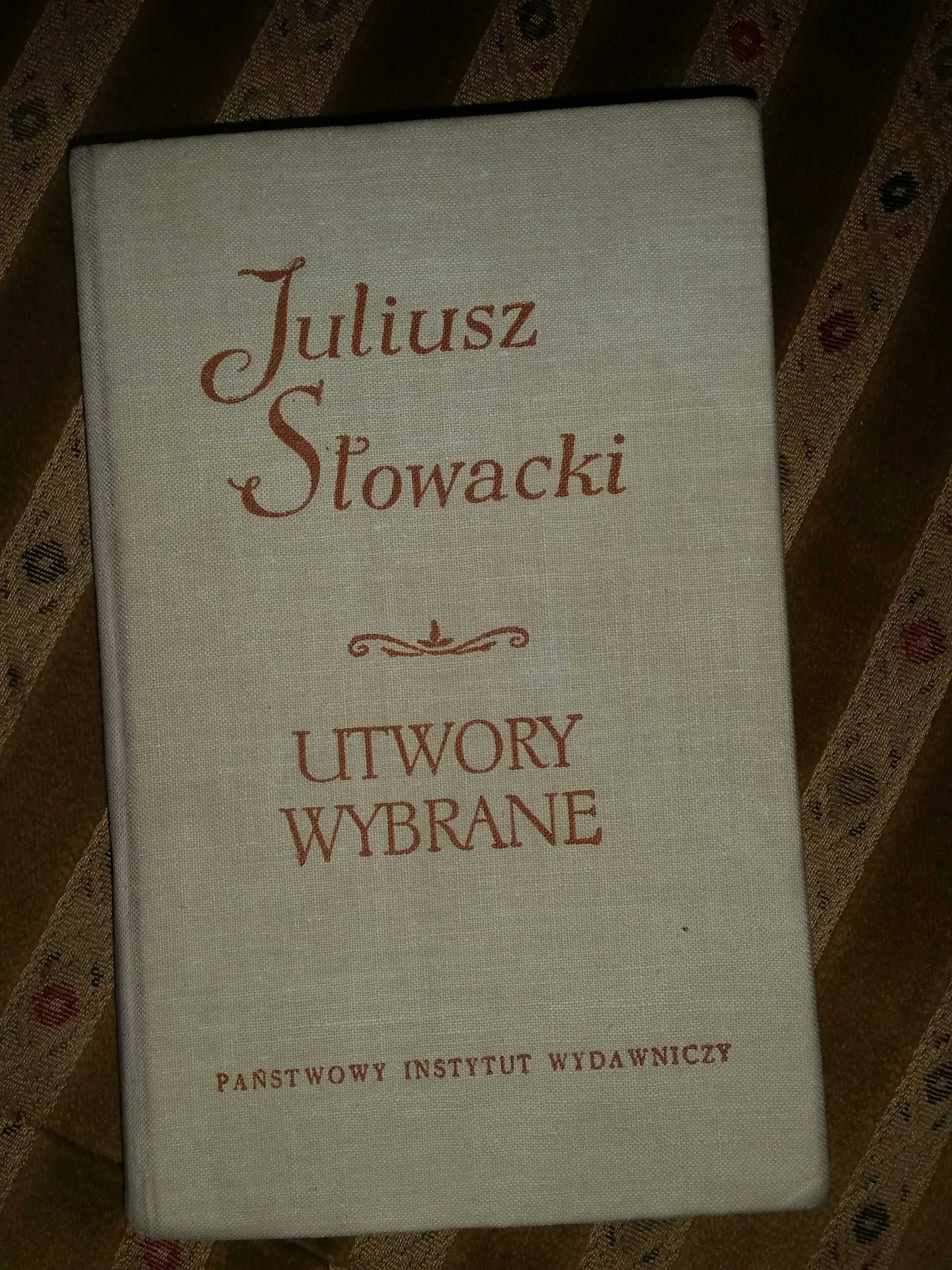 Słowacki Utwory wybrane stara książka PRL dla uczniów i kolekcjonerów