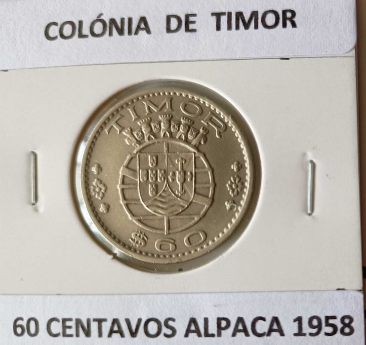 2 Moedas Portuguesas Circuladas na Ex colónia Ultramarina Timor Leste