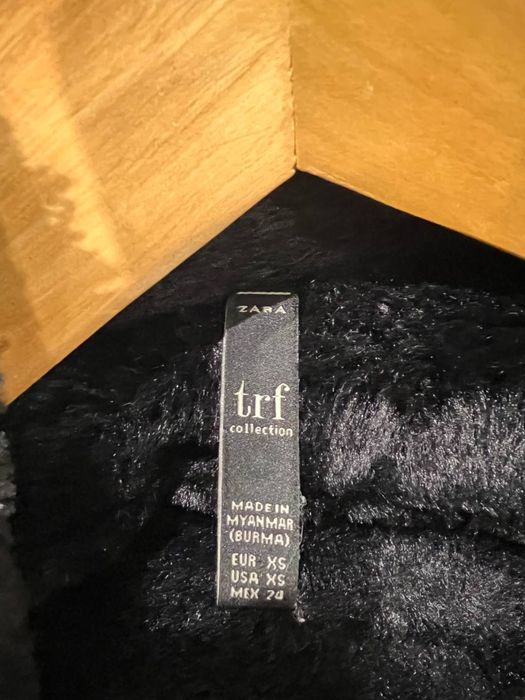 Дубленка ZARA черная