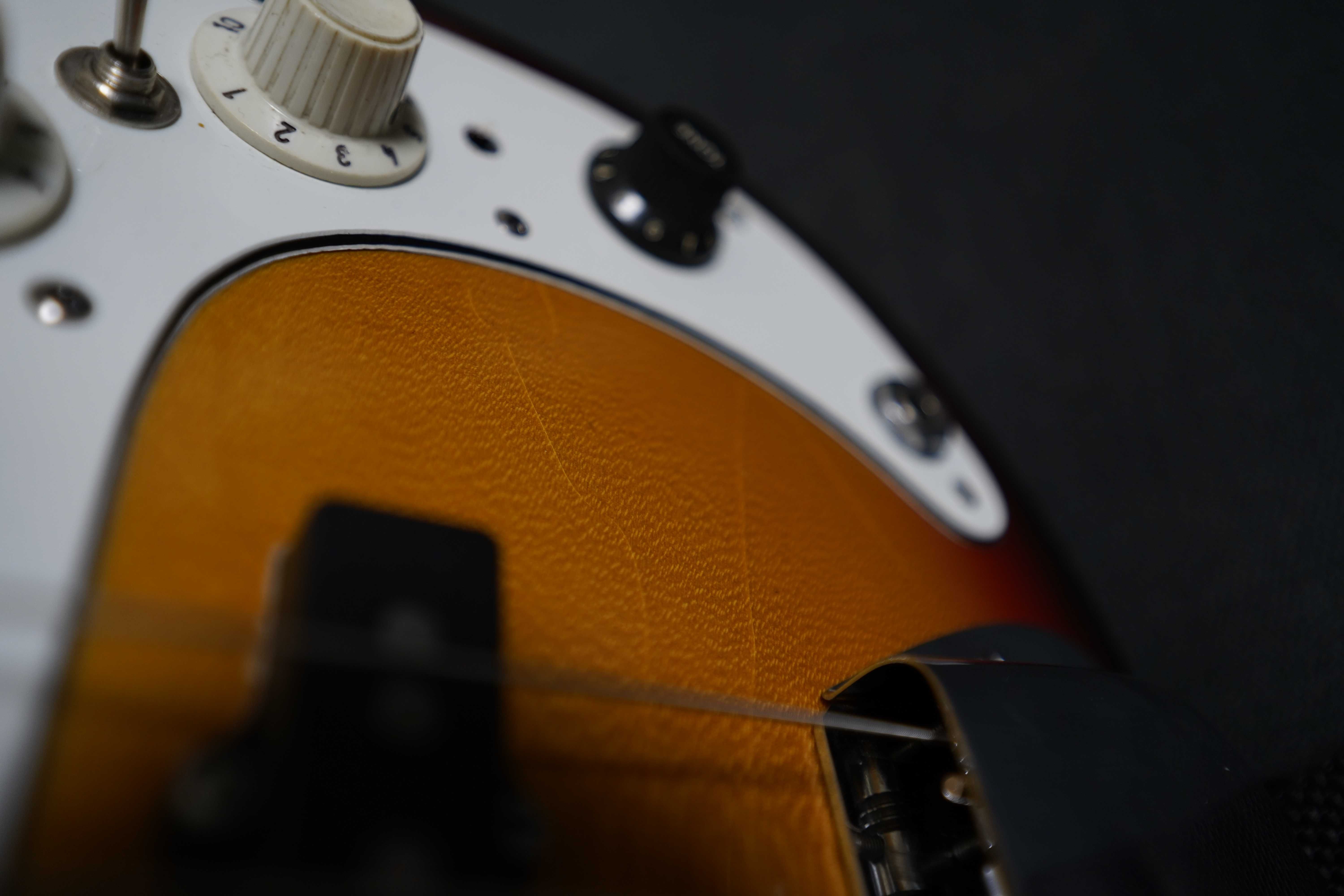 Gitara basowa Japan 70'- 80' Jazz Bass (part) IV + stojak + pasek DIY