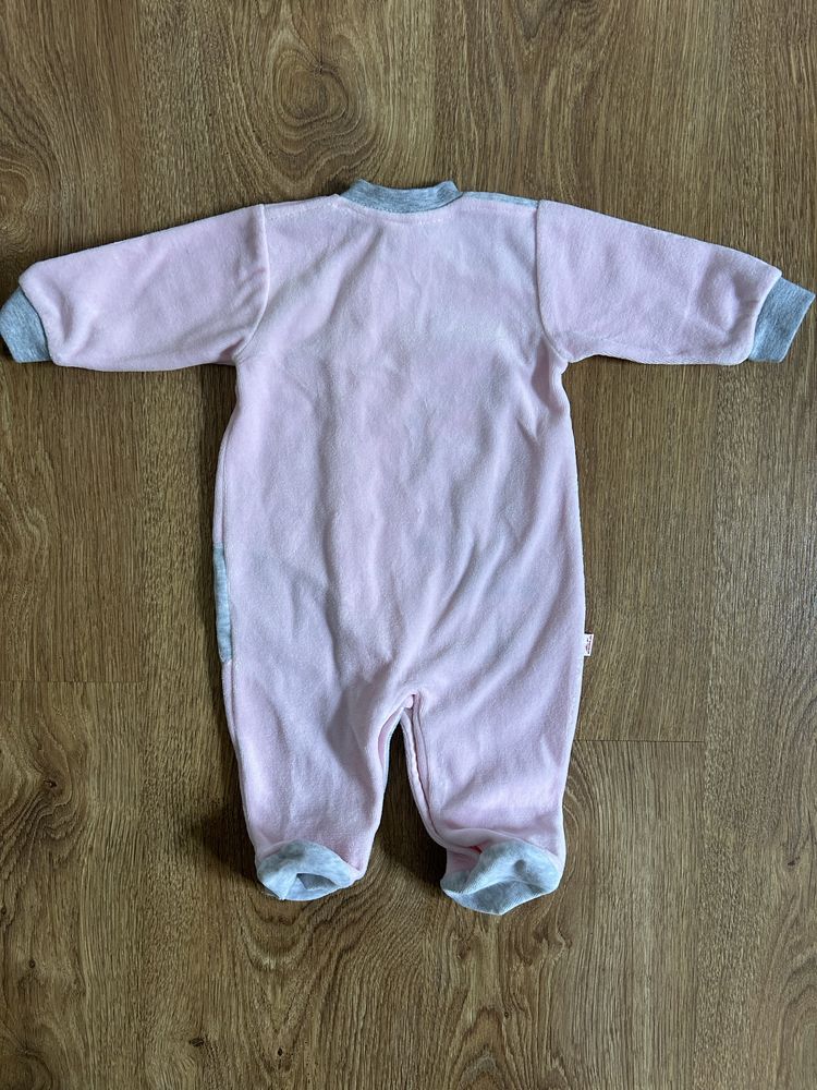 Pajacyk Dziewczęcy Różowy 62 cm