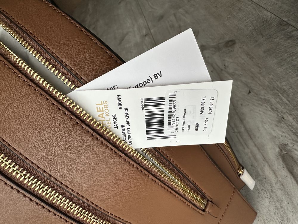 Nowy plecak Jaycee Large Michael Kors brown monogram