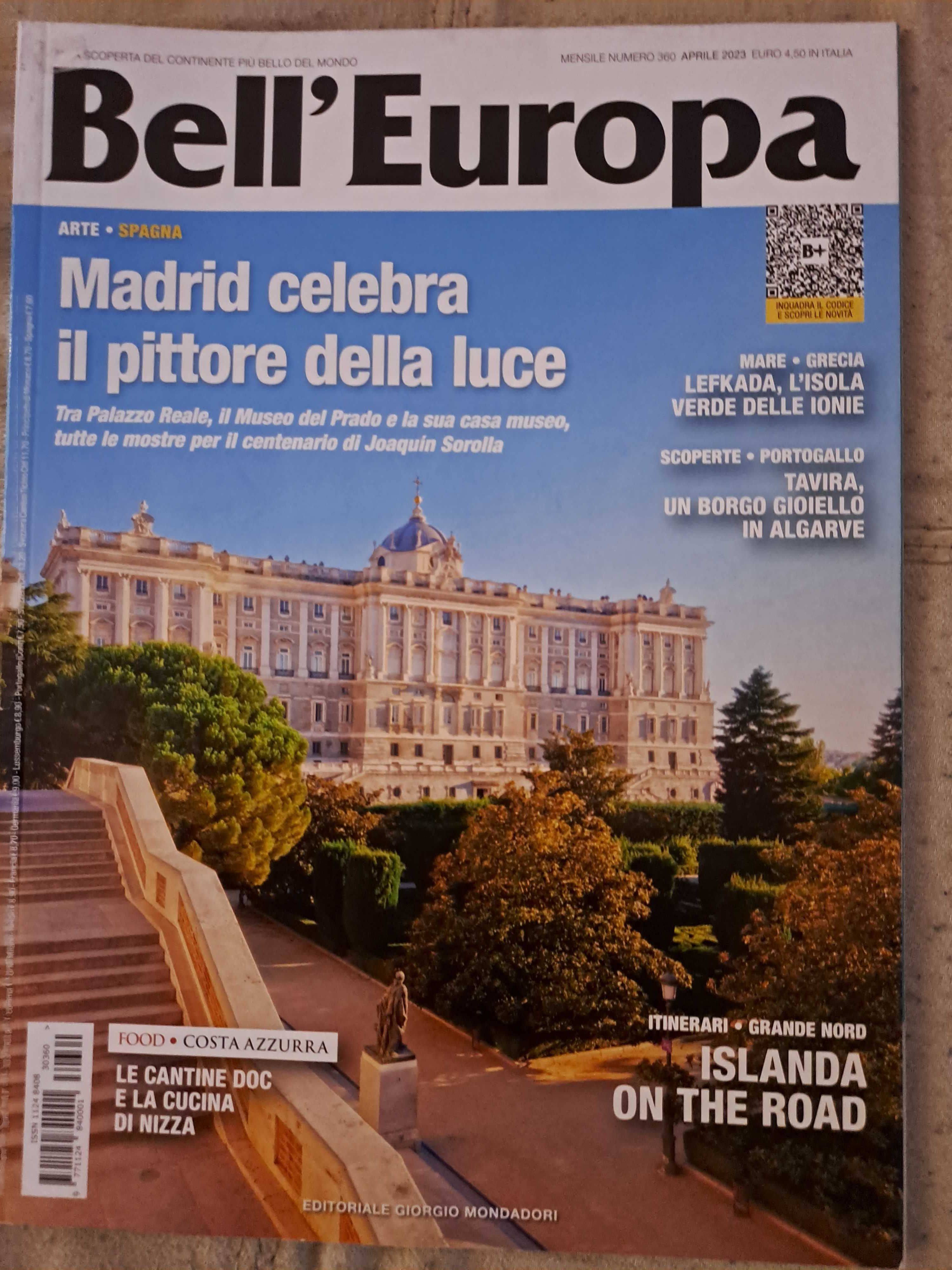 Revistas Dove/In Viaggio/Bell'Europa/Bell'Italia/Observador