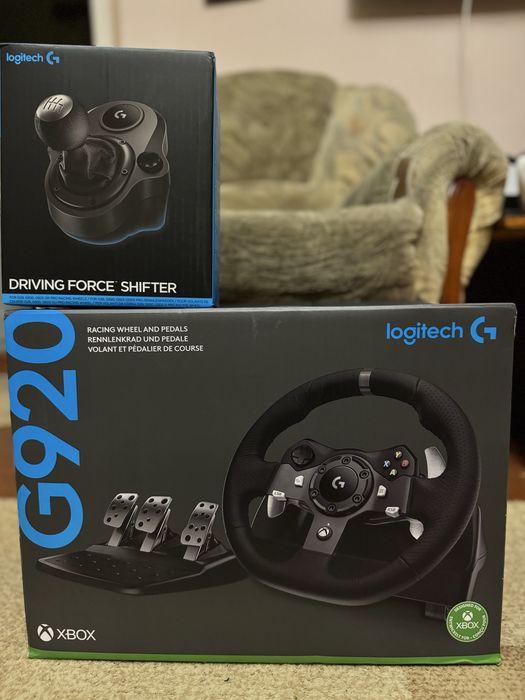 руль Logitech g920 + Shifter