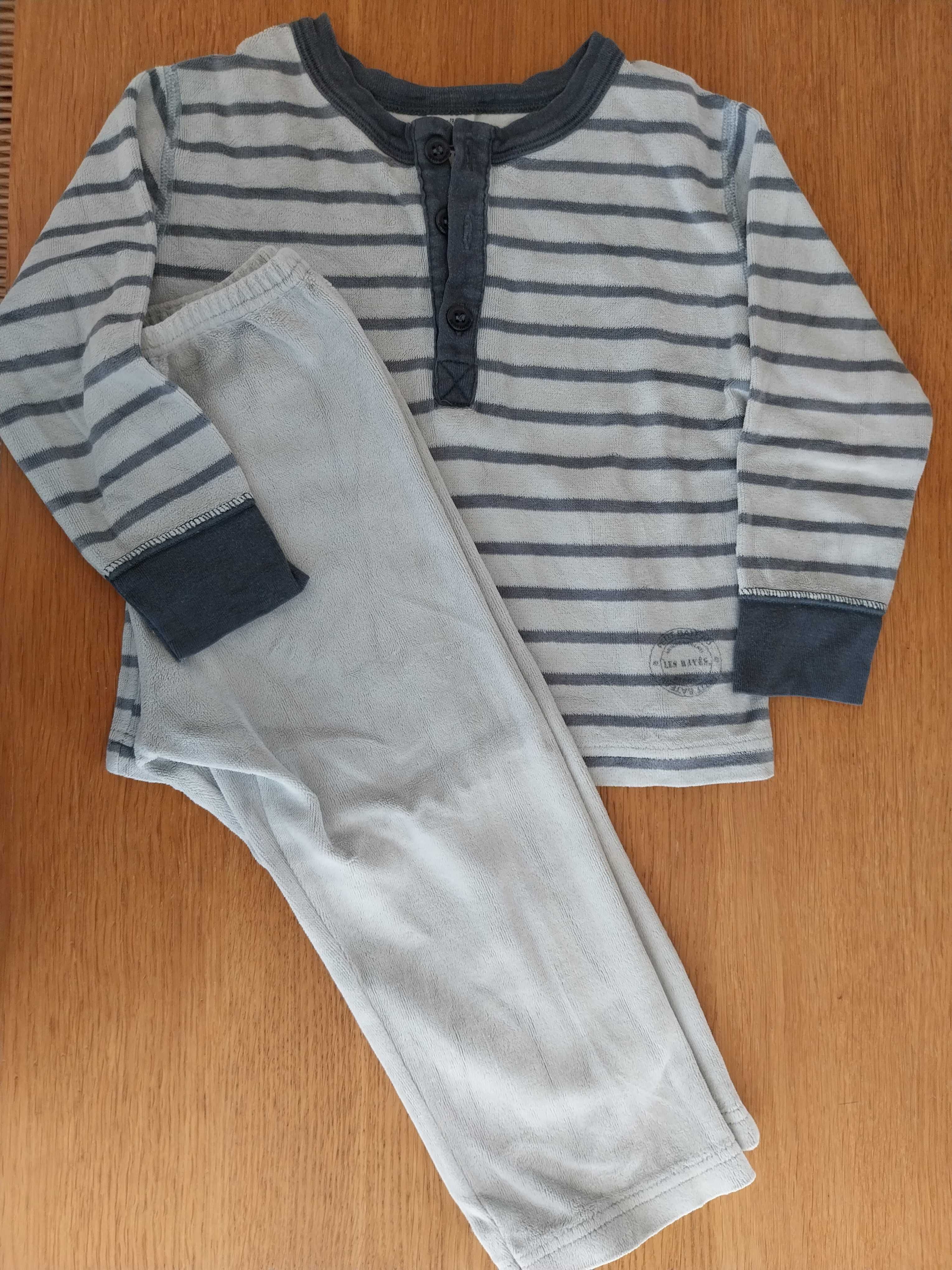 2 Pijamas e body com manga comprida - Petit Bateau