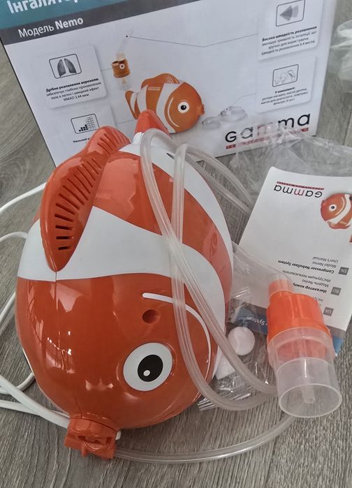 Інгалятор (небулайзер) Gamma Nemo для дітей компресорний