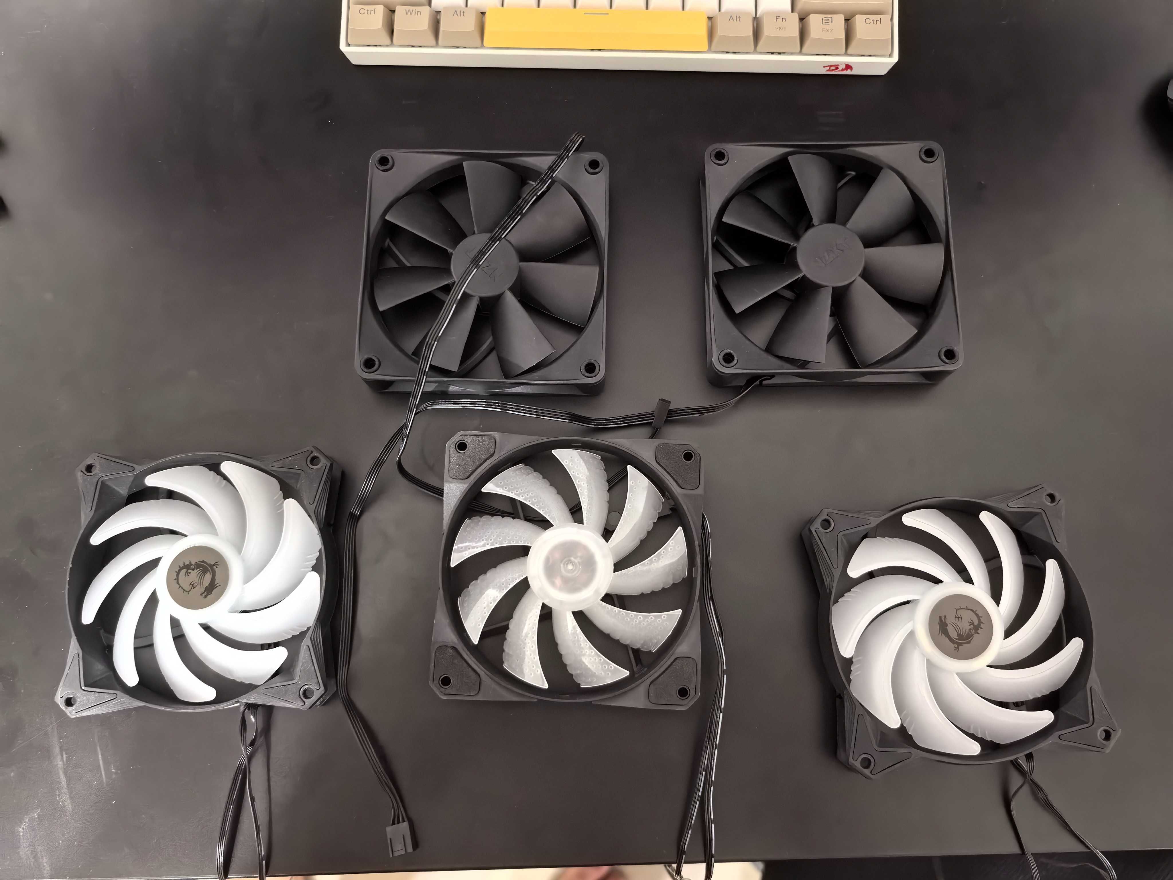 Wentylatory MSI + NZXT