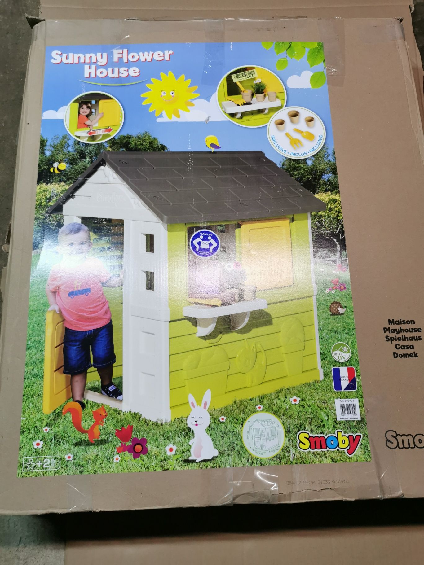 Smoby Domek Sunny Słoneczny ogrodowy dla dzieci 810725