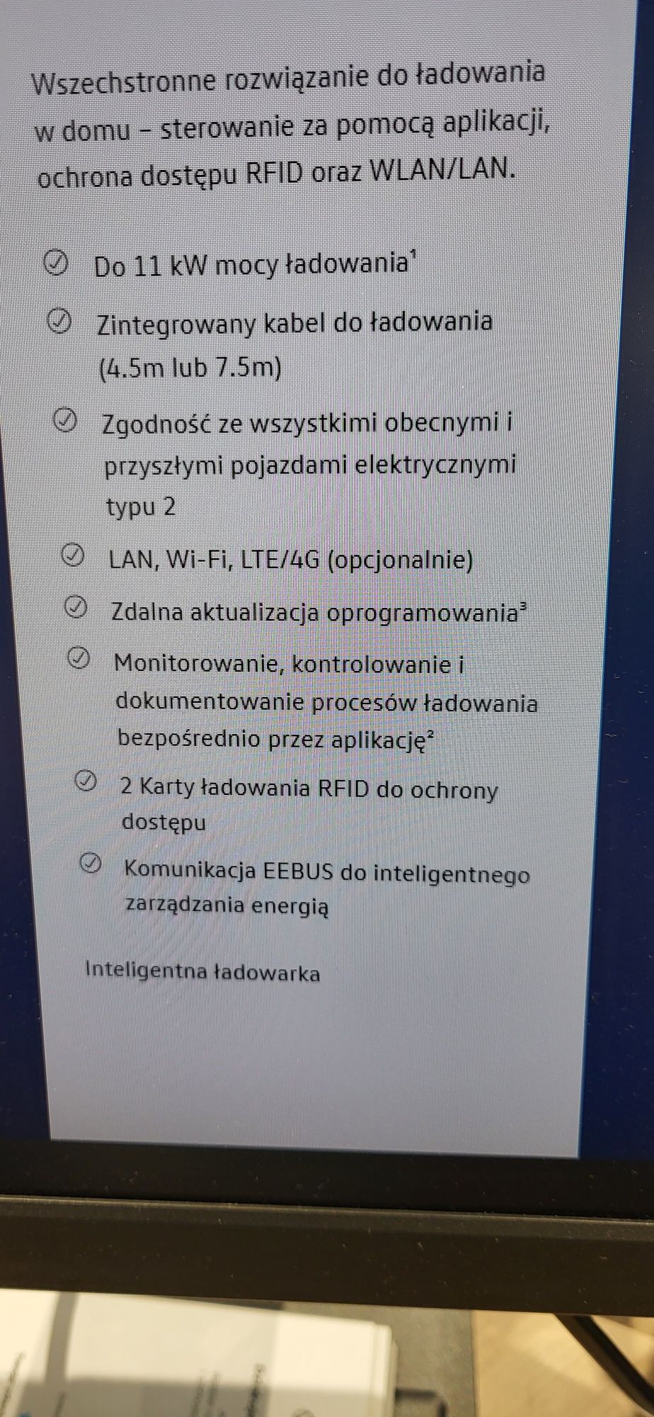 NOWA Ładowarka do samochodu 11 KW, oryginalna Volkswagen