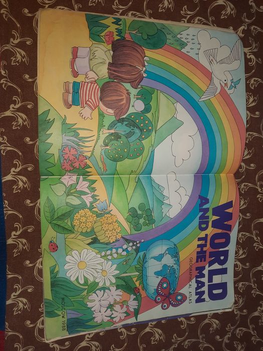 World and the man, дитячий атлас світу англійською