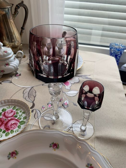Бокалы цветной хрусталь