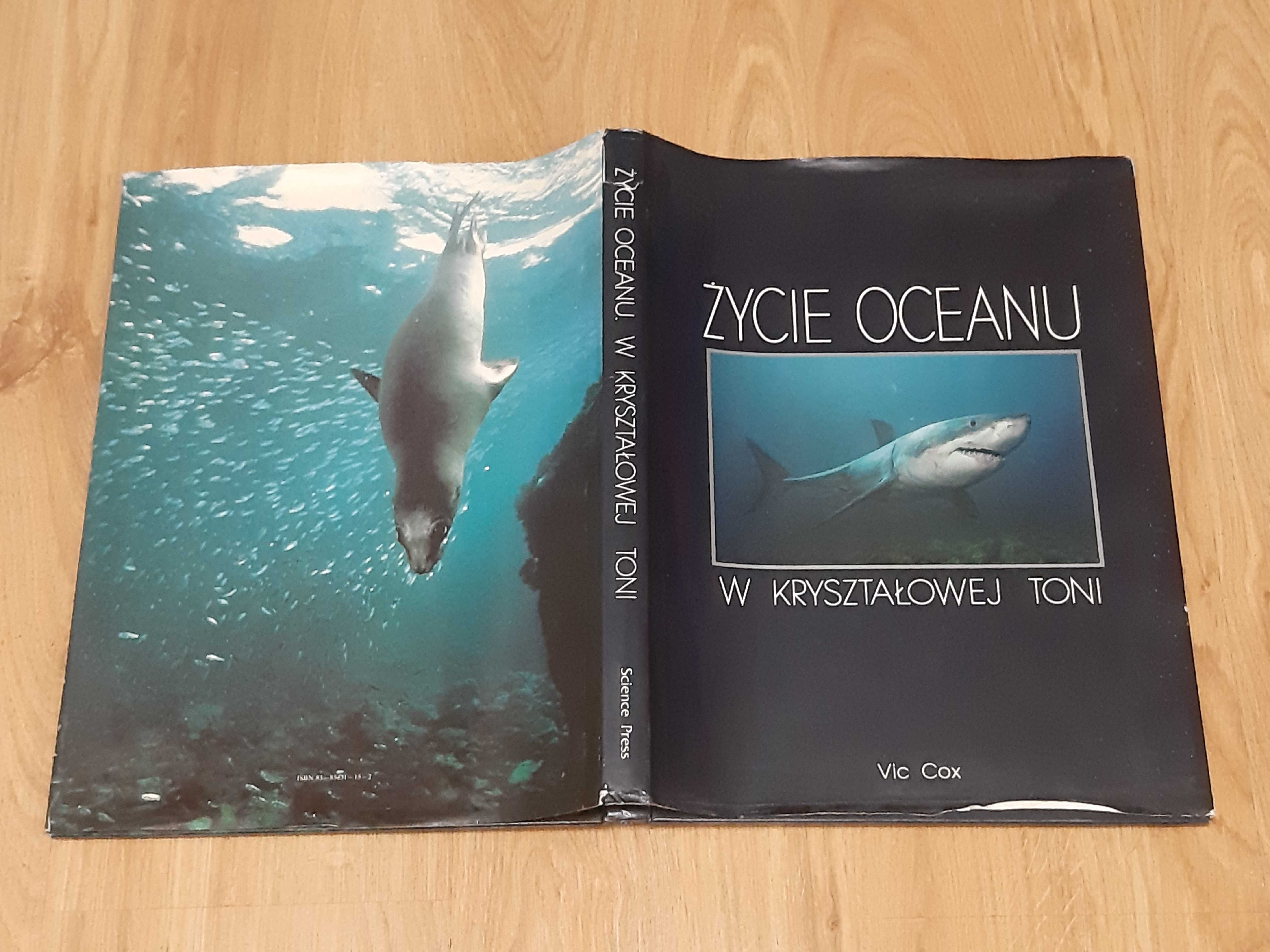 Życie oceanu W Kryształowej Toni Vic Cox album duży format