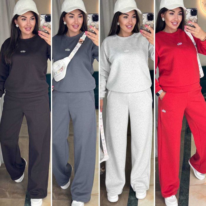 Жіночий костюм теплий на флісі штани прямі і кофта женский модель 1103