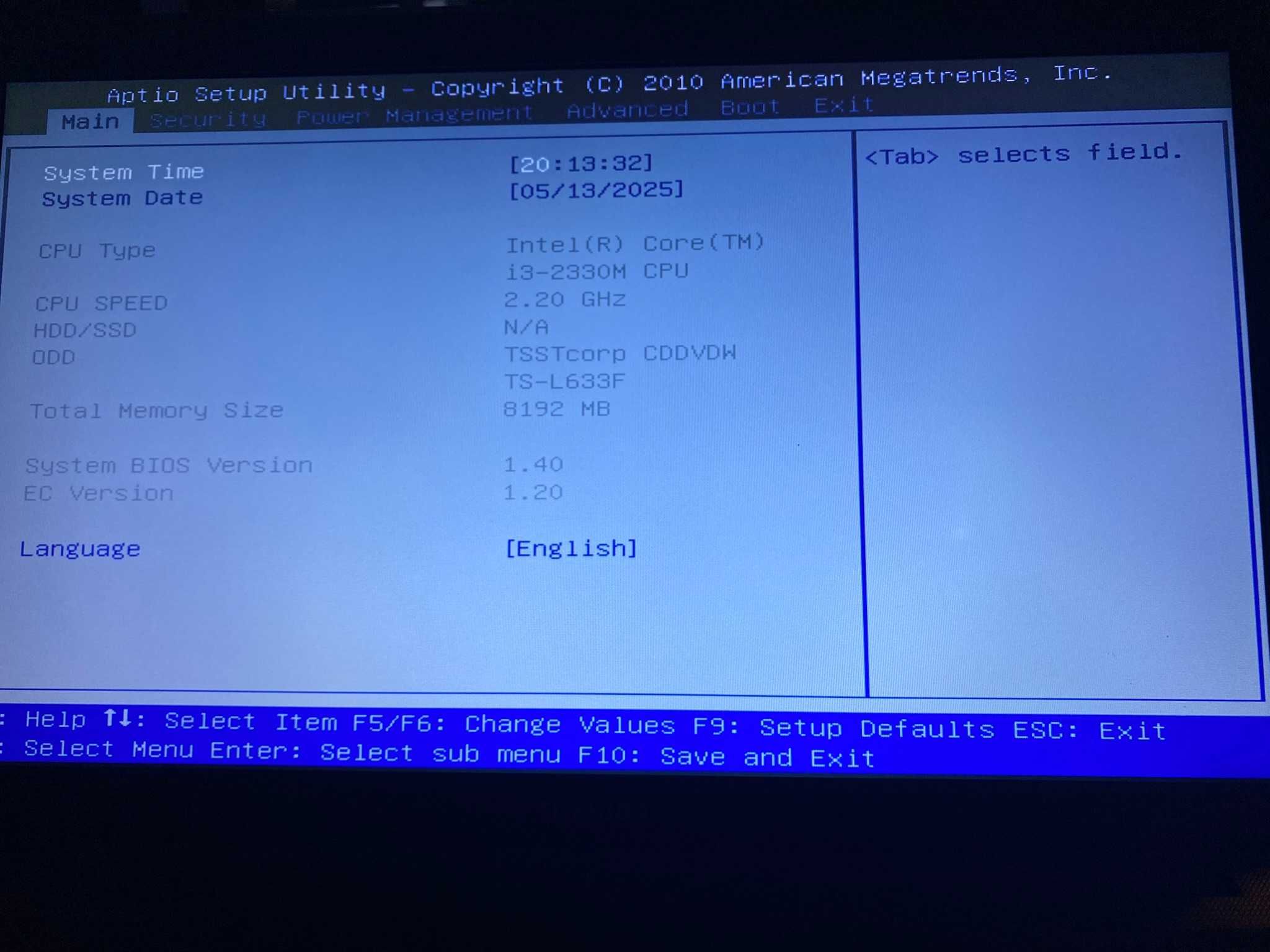Toshiba Satellite Pro L770-12T