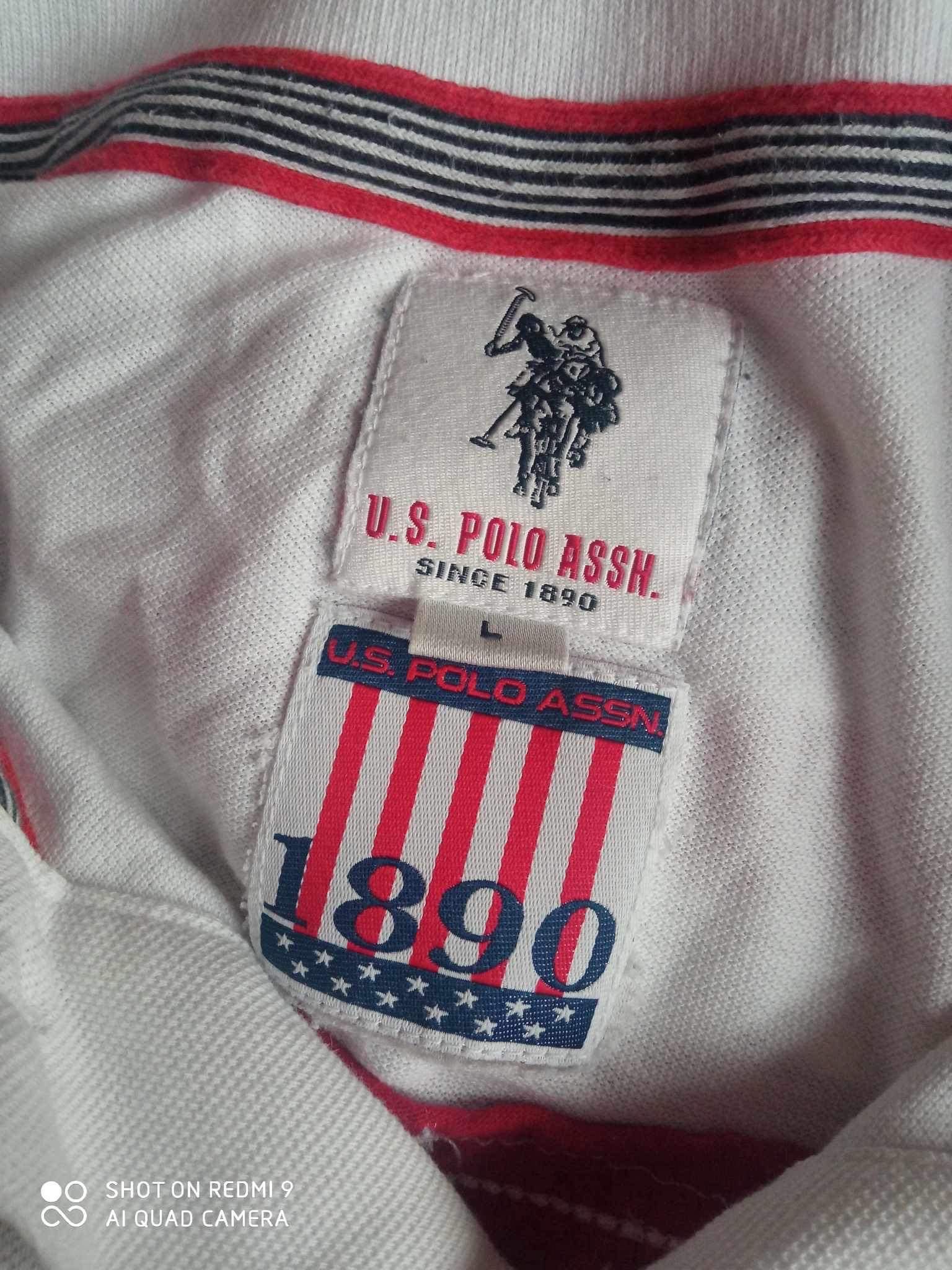 Koszulka męska Polo L U.S. Polo Assn oryginalna stan super