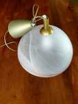 Lampa sufitowa wisząca pokojowa kuchenna ze szkła szklany klosz