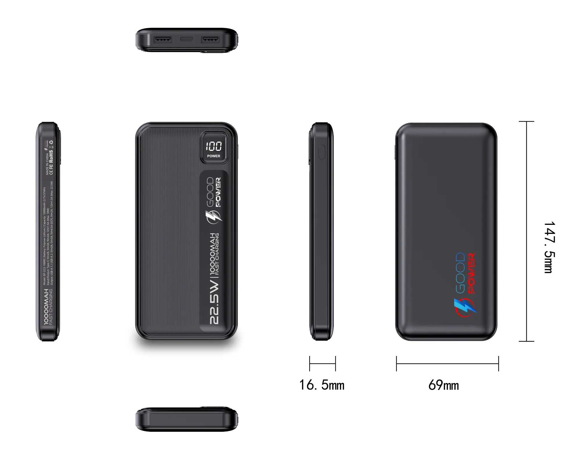 Powerbank GOODPOWER 10000mAh 22,5W (nowy)