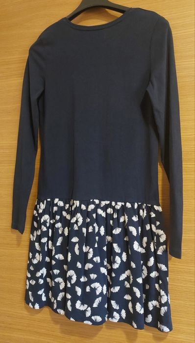 Vestido Duplo Efeito Marinho, 11A