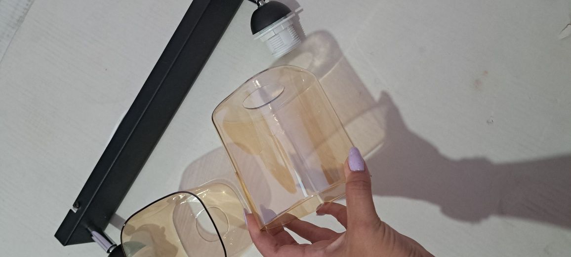 Lampa + kinkiet podwójny