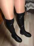 Ładne beżowe błyszczące rajstopy nude pantyhose