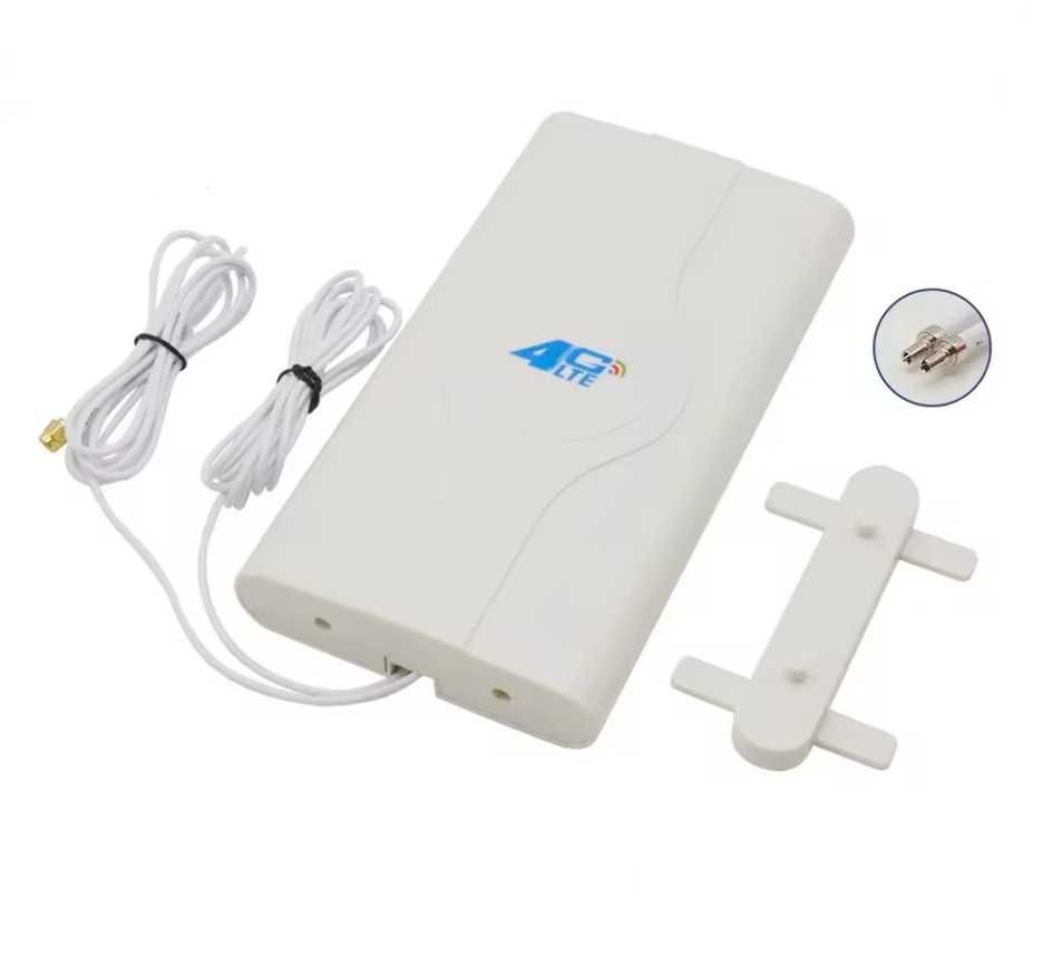 Панельна антена 2x9 dBi Mimo 4G LTE 3G для інтернету, модему, роутера