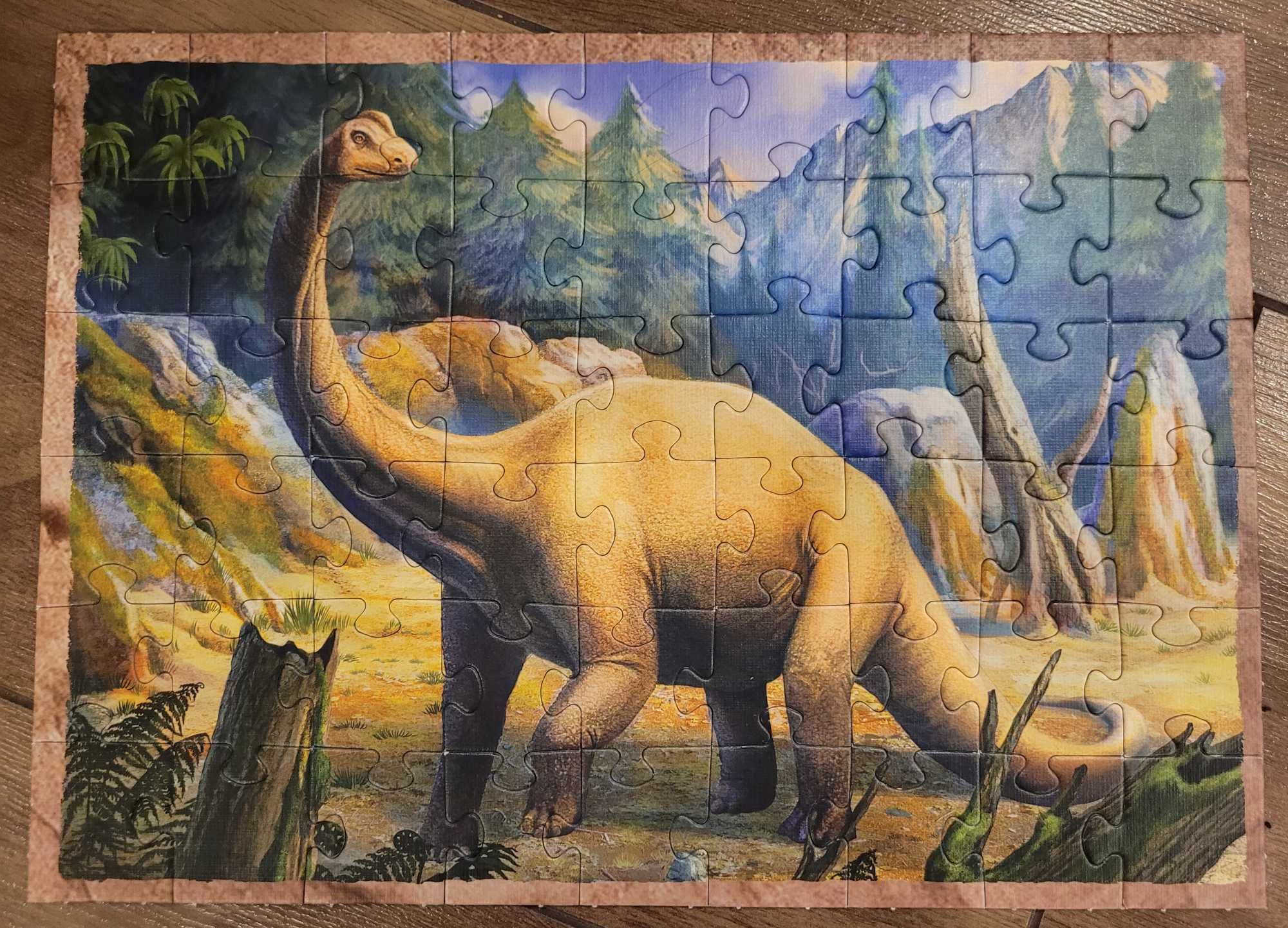 Puzzle dinozaury, 4 w1