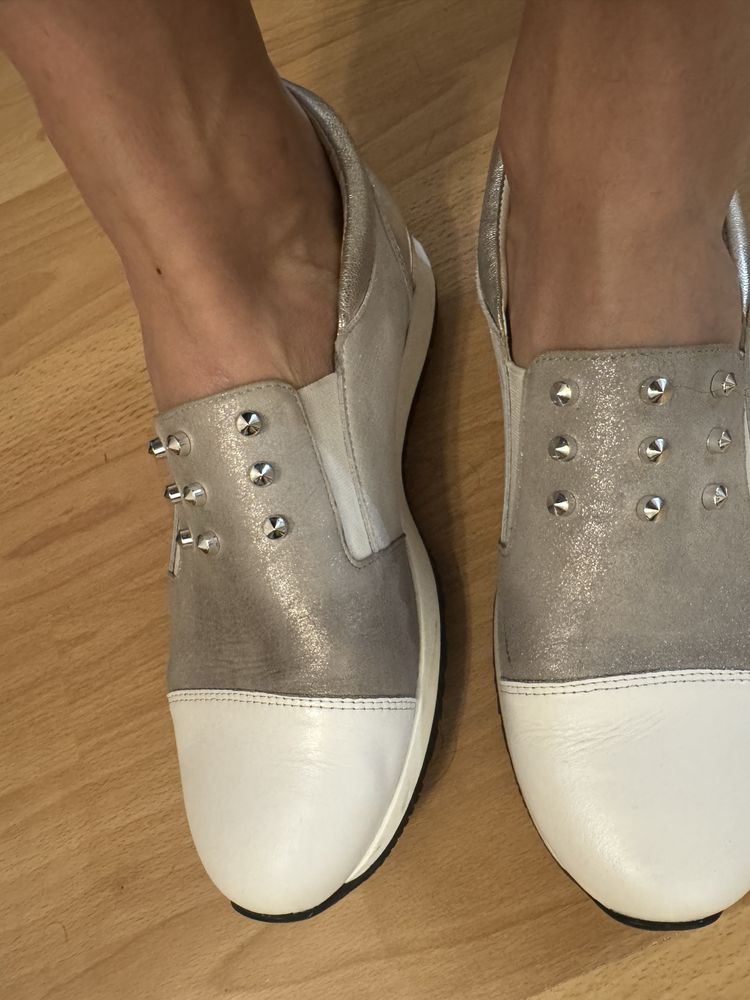 Buty wsuwane damskie Kati skorzane, rozmiar 40
