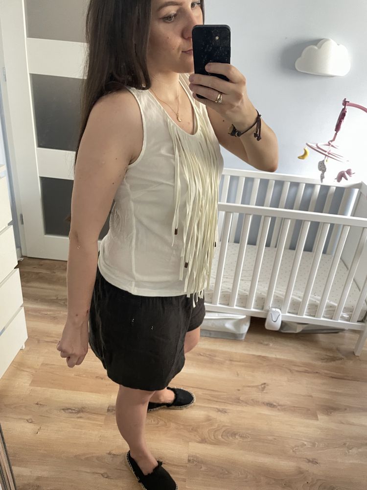 Vero Moda only rozm. 38 - M Top boho z frędzlami