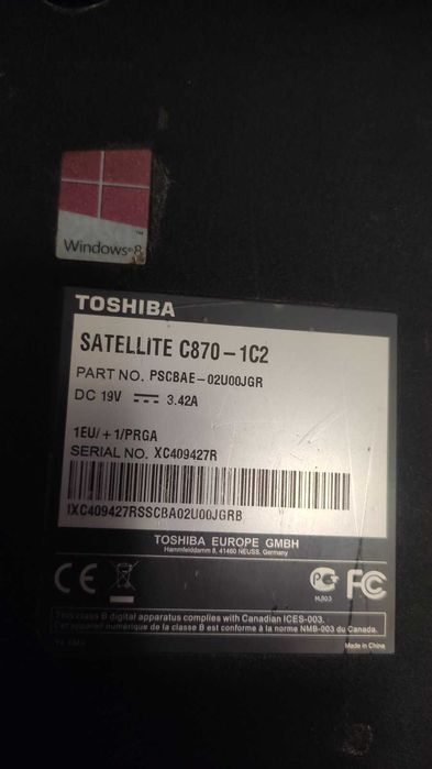 ноутбук toshiba satellite c870-1c2