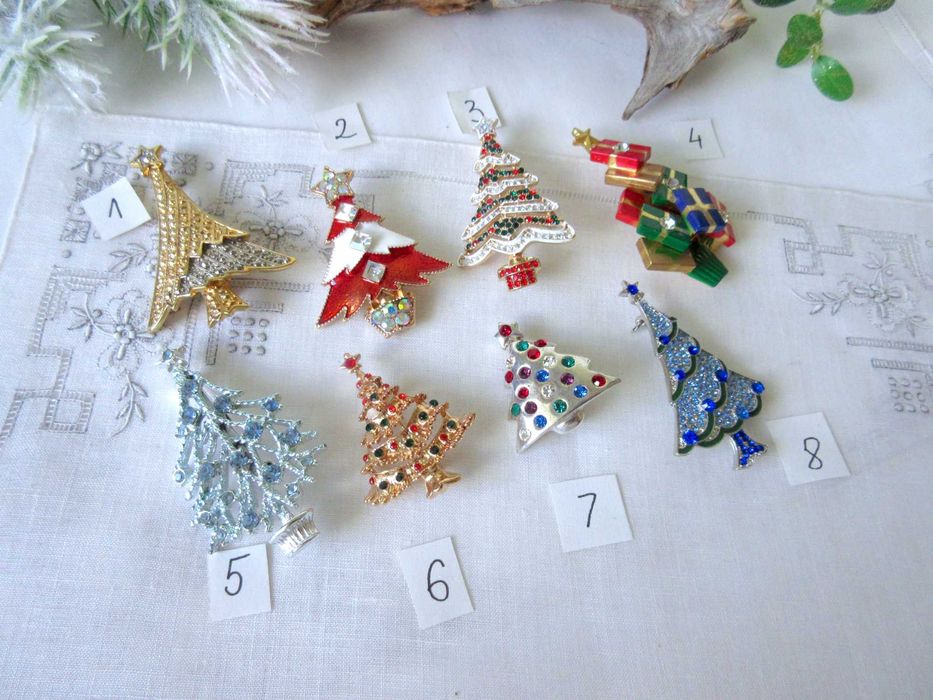 Stara biżuteria choinki świąteczne