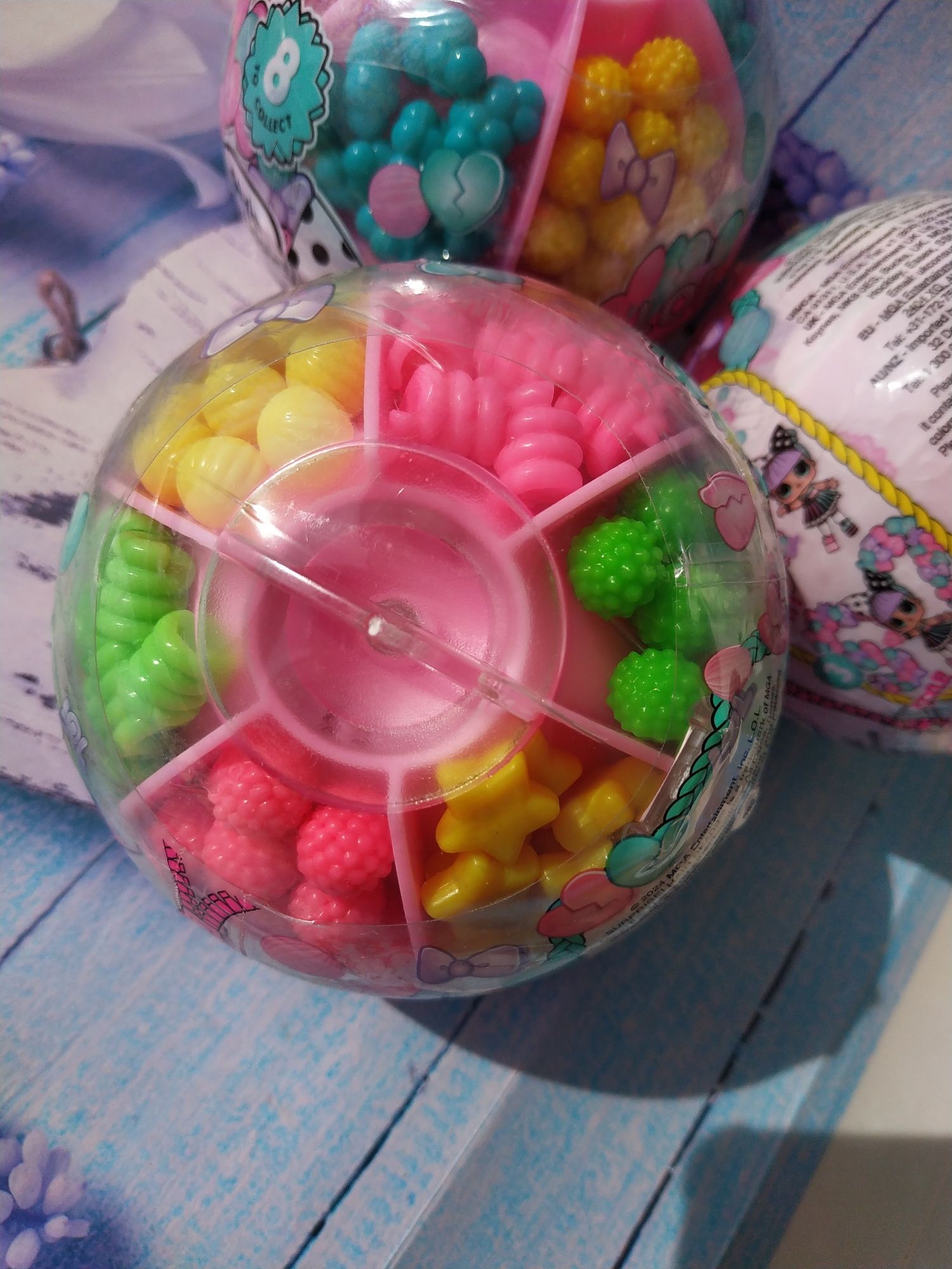 Кулька з намистинок lol hair beads tots 4 різних зачіски бусінки l.o.l