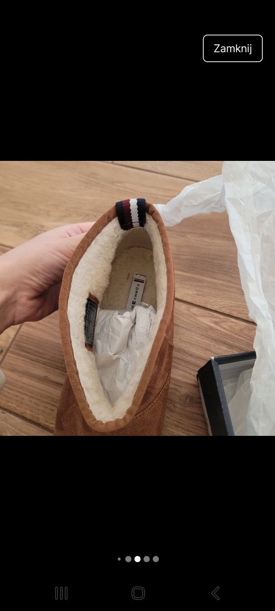 Tommy Hilfiger 38 nowe śniegowce kozaki botki