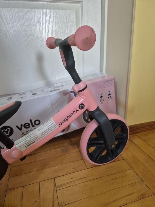 Біговел, рожевий для діток від 18м. YVolution  Yvelo Junior