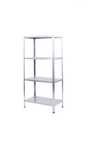 Regał metalowy ocynk skręcany 4 półki 40 kg każda 140 x 70 x 30 cm